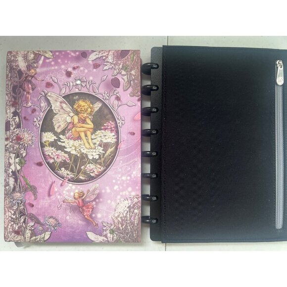 Fairy-Themed Hard Cover Notebook & Black Zippered ARC Staples Diary Ledger - Picture 1 of 4